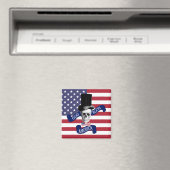 Aimant Drapeau patriotique américain (In Situ (Lave-vaisselle))