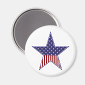 Aimant Drapeau patriotique américain (Recto/Verso)