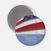 Aimant Drapeau patriotique américain (Recto/Verso)