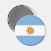 Aimant Drapeau patriotique argentin (Recto/Verso)