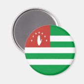 Aimant Drapeau patriotique d'Abkhazie (Recto/Verso)