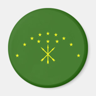 Aimant Drapeau patriotique d'Adyguée
