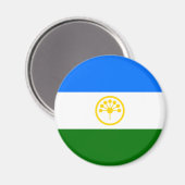 Aimant Drapeau patriotique de Bachkortostan (Recto/Verso)