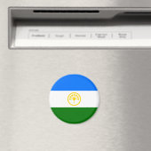 Aimant Drapeau patriotique de Bachkortostan (In Situ (Lave-vaisselle))