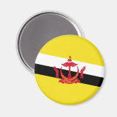 Aimant Drapeau patriotique de Brunei (Recto/Verso)