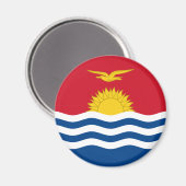 Aimant Drapeau patriotique de Kiribati (Recto/Verso)