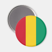 Aimant Drapeau patriotique de la Guinée (Recto/Verso)