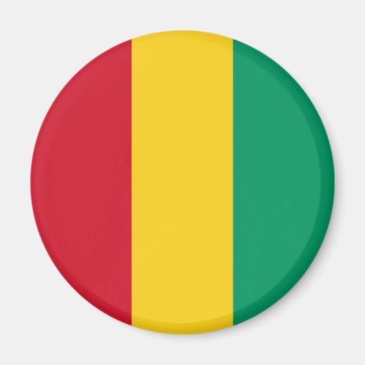Aimant Drapeau patriotique de la Guinée (Devant)