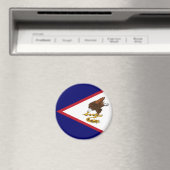 Aimant Drapeau patriotique des Samoa américaines (In Situ (Lave-vaisselle))