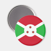 Aimant Drapeau patriotique du Burundi (Recto/Verso)