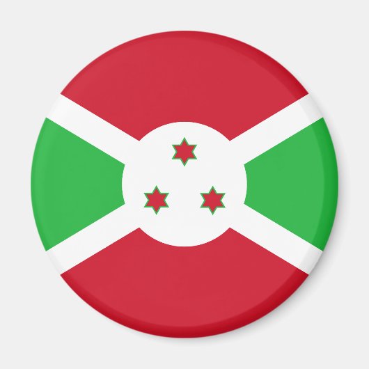Aimant Drapeau patriotique du Burundi (Devant)