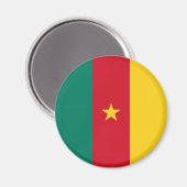 Aimant Drapeau patriotique du Cameroun (Recto/Verso)