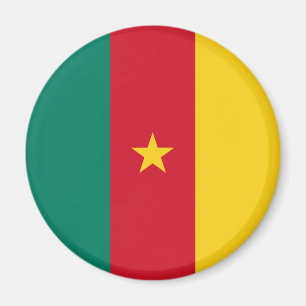 Aimant Drapeau patriotique du Cameroun