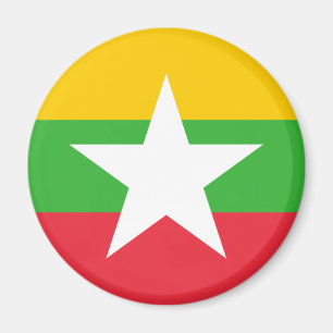Aimant Drapeau patriotique du Myanmar