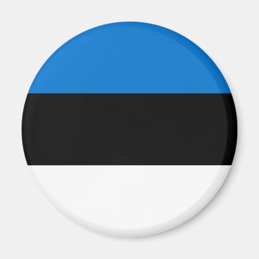 Aimant Drapeau patriotique estonien (Devant)