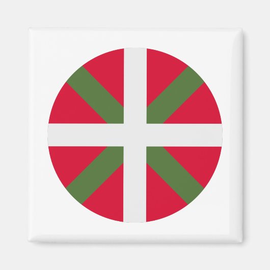 Aimant Drapeau Pays Basque (Devant)