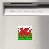 AIMANT DRAPEAU PAYS DE GALLES / DRAGON (In Situ (Lave-vaisselle))