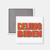 Aimant Drapeau Pékin-Biden-Chine. (Recto/Verso)