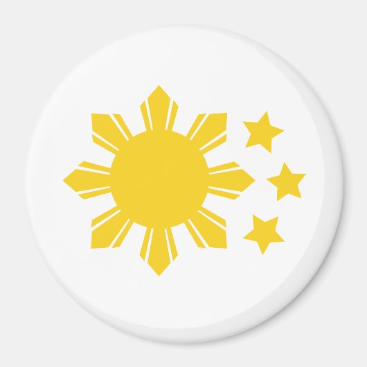 Aimant Drapeau philippin - Fier d'être Pinoy ! (Devant)