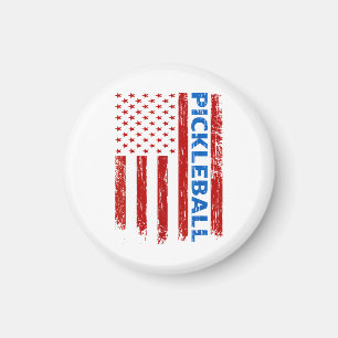 Aimant Drapeau Pickleball - Jeu de raquette de pickleball