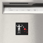 Aimant Drapeau pirate de Barbe Noire (In Situ (Lave-vaisselle))