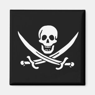 Aimant Drapeau Pirate Jolly Roger