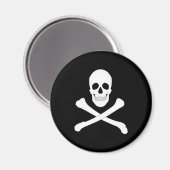 Aimant Drapeau Pirate (Jolly roger) (Recto/Verso)