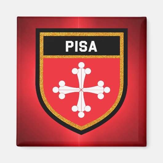 Aimant Drapeau Pisa (Devant)