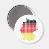 Aimant drapeau pixel allemand (Recto/Verso)