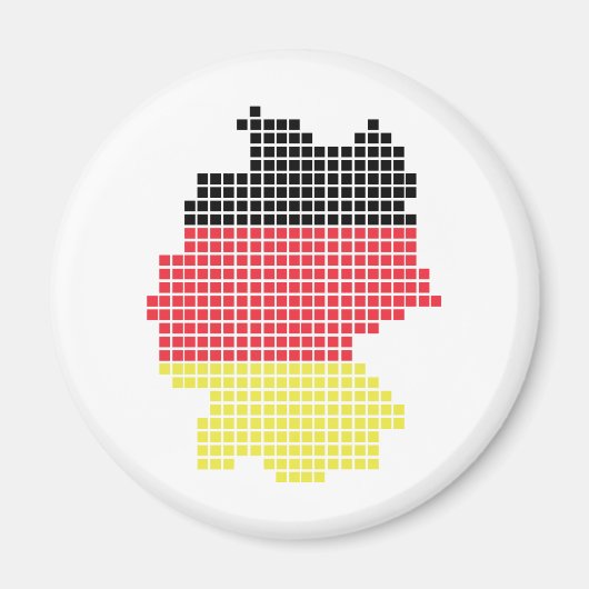 Aimant drapeau pixel allemand (Devant)