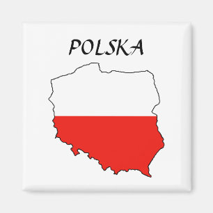 Aimant Drapeau polonais "Polska"
