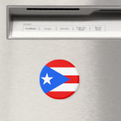 Aimant Drapeau portoricain (Porto Rico) (In Situ (Lave-vaisselle))