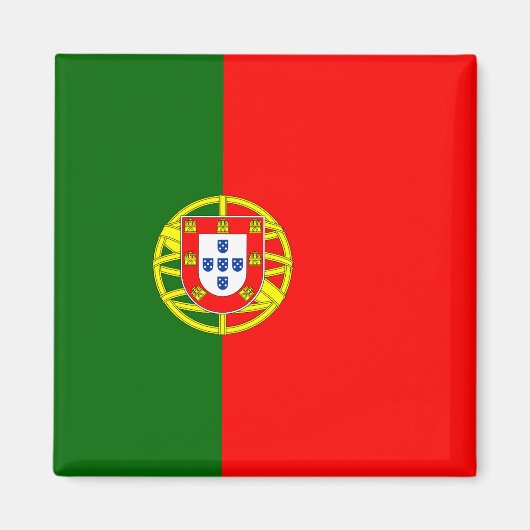 Aimant Drapeau portugais (Portugal) (Devant)