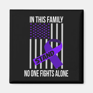 Aimant Drapeau Purple Ribbon Produits Opioïde Overdose