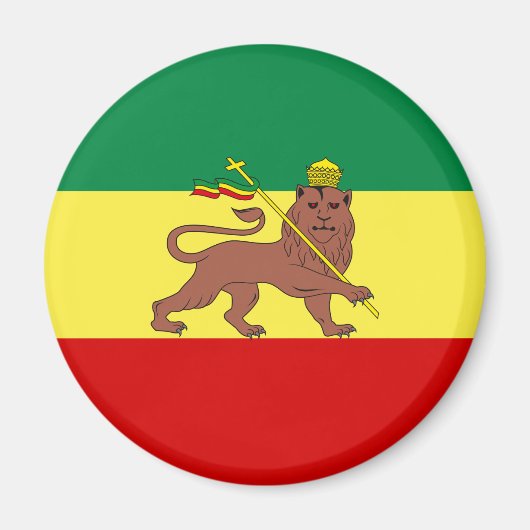 Aimant Drapeau rastafarien (Rastafarianisme) (Rasta) (Devant)