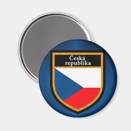 Aimant Drapeau République tchèque (Recto/Verso)