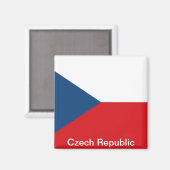Aimant Drapeau République tchèque (Recto/Verso)