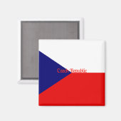 Aimant Drapeau République tchèque (Recto/Verso)