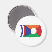 Aimant Drapeau Réunion (Recto/Verso)