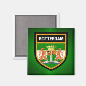 Aimant Drapeau Rotterdam (Recto/Verso)