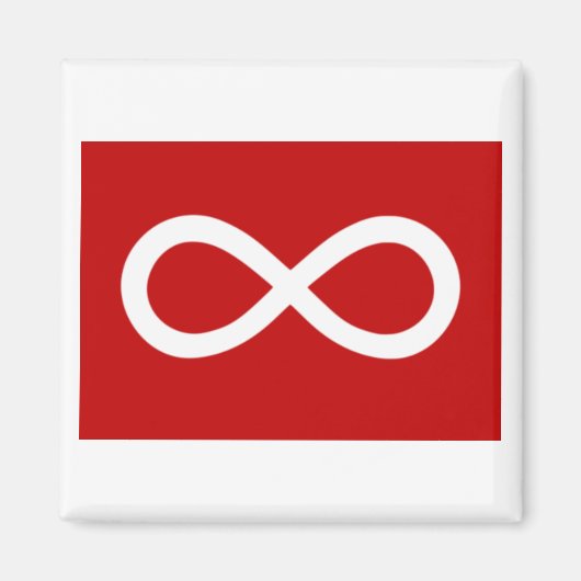 Aimant Drapeau rouge métis (Devant)