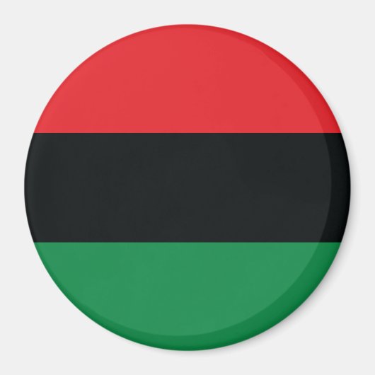 Aimant Drapeau rouge, noir et vert (Devant)