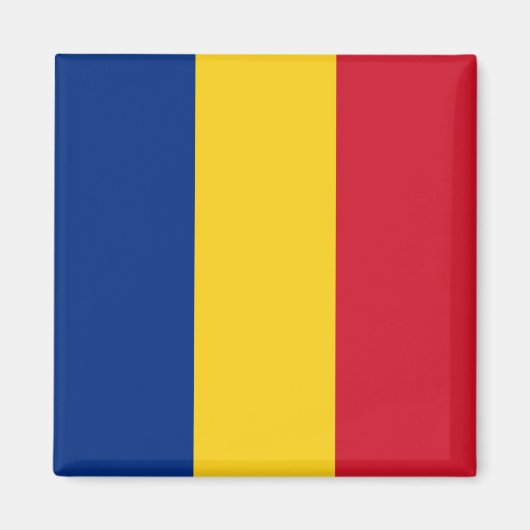 Aimant Drapeau roumain (Roumanie) (Devant)