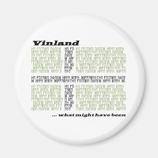 Aimant Drapeau Runic Vinland - Ce Qui Aurait Pu Être (Devant)