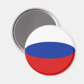 Aimant drapeau russe fish-eye (Recto/Verso)