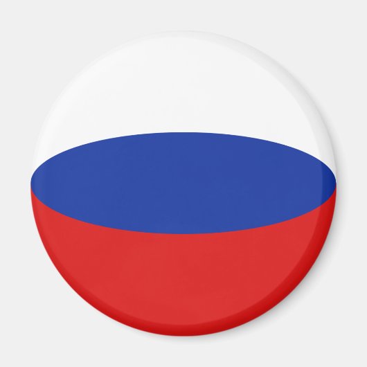 Aimant drapeau russe fish-eye (Devant)