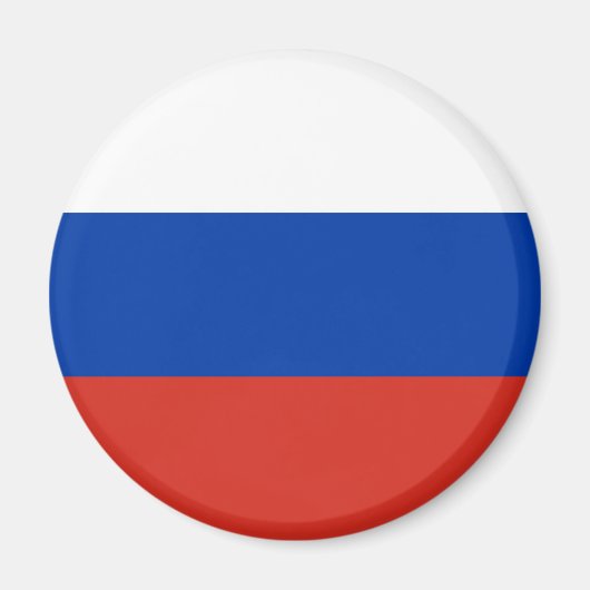 Aimant Drapeau russe (Russie) (Devant)