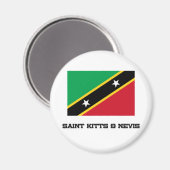 Aimant Drapeau Saint-Kitts-et-Nevis (Recto/Verso)
