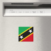 Aimant Drapeau Saint-Kitts-et-Nevis (In Situ (Lave-vaisselle))