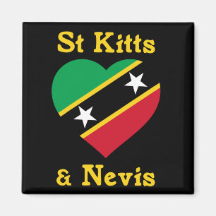 Aimant Drapeau Saint-Kitts-Et-Nevis Indépendance Caraïb